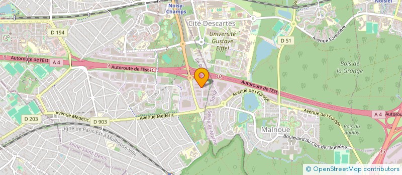 localisation de l'entreprise ADEG à NOISY-LE-GRAND