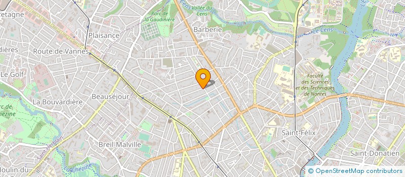 localisation de l'entreprise ADEHOS à NANTES