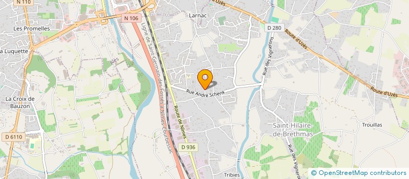 localisation de l'entreprise ADEI à SAINT-HILAIRE-DE-BRETHMAS