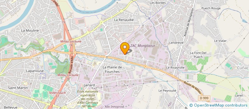 localisation de l'entreprise ADEI AUDOUARD & DELTOUR à ALBI