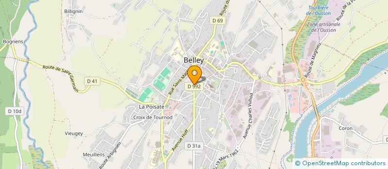 localisation de l'entreprise ADEILEC à BELLEY
