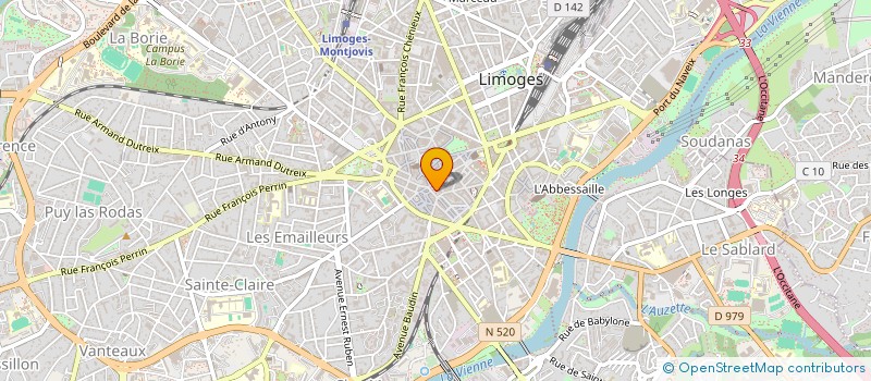 localisation de l'entreprise ADEJA à LIMOGES