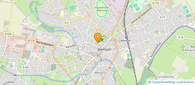 localisation de l'entreprise ADEKA à ALENCON