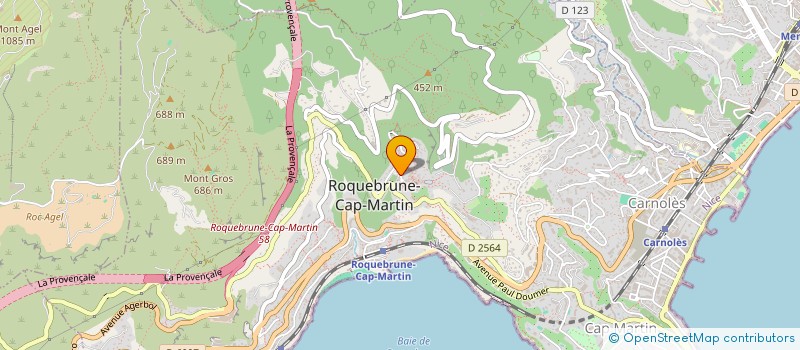 localisation de l'entreprise ADEL à ROQUEBRUNE-CAP-MARTIN