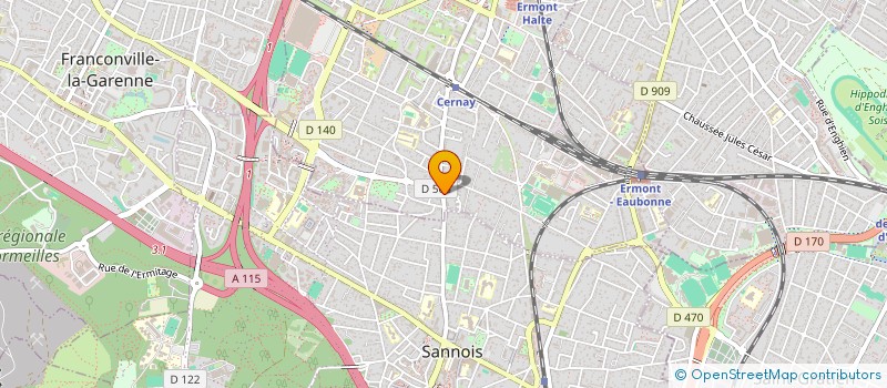 localisation de l'entreprise ADEL  ERMONT