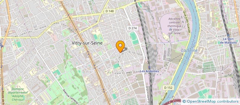 localisation de l'entreprise ADEL à VITRY-SUR-SEINE