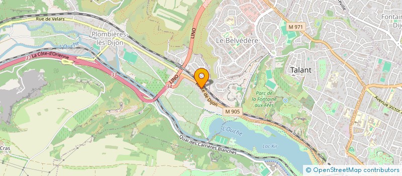 localisation de l'entreprise ADEL  PLOMBIERES-LES-DIJON