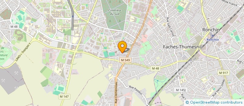 localisation de l'entreprise ADEL (ASSOCIATION DEVELOPPEMENT EPANOUISSEMENT LIBERTE) à LILLE