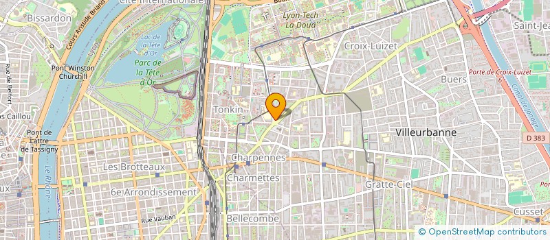 localisation de l'entreprise ADEL COIFFURE  VILLEURBANNE