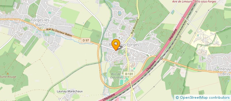 localisation de l'entreprise ADEL-F à BRIIS-SOUS-FORGES