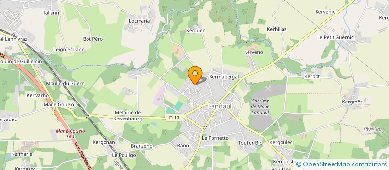 localisation de l'entreprise ADEL FLO  LANDAUL