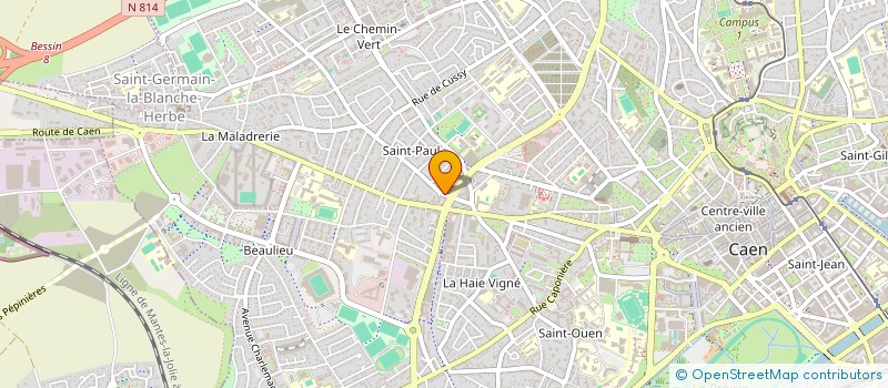 localisation de l'entreprise ADEL FORMATIONS à CAEN