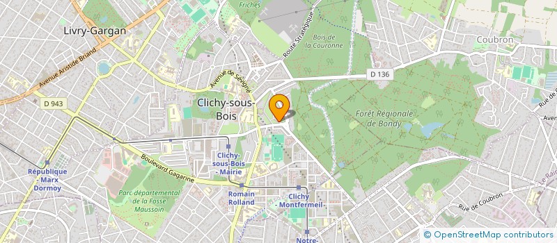 localisation de l'entreprise ADEL IMMOBILIER  CLICHY-SOUS-BOIS