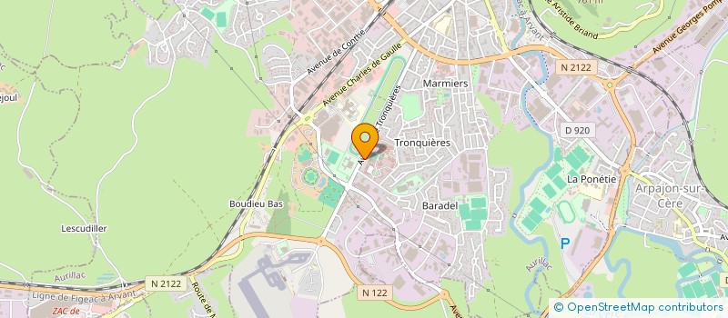 localisation de l'entreprise ADEL'INFOR à AURILLAC