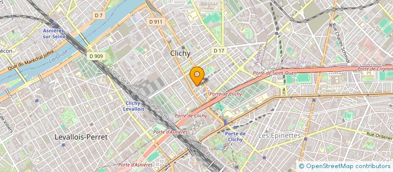 localisation de l'entreprise ADELA à CLICHY