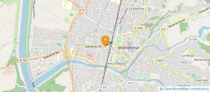 localisation de l'entreprise ADELA  MONTELIMAR