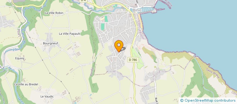 localisation de l'entreprise ADELA DEVELOPPEMENT  BINIC-ETABLES-SUR-MER