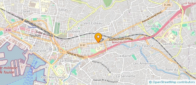 localisation de l'entreprise ADELAIDE à TOULON