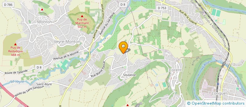 localisation de l'entreprise ADELANTE  VEYRE-MONTON