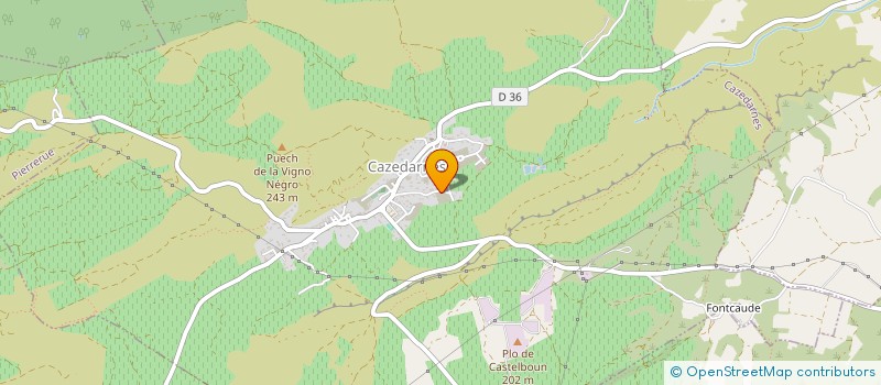 localisation de l'entreprise ADELANTE  CAZEDARNES