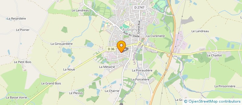 localisation de l'entreprise ADELART  AUBIGNY-LES CLOUZEAUX