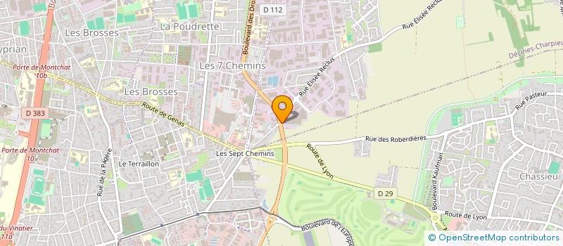 localisation de l'entreprise ADELCOBO à DECINES-CHARPIEU