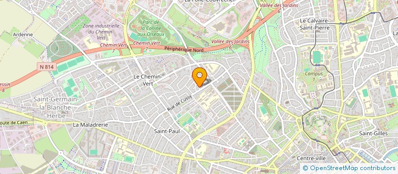 localisation de l'entreprise ADELE  CAEN