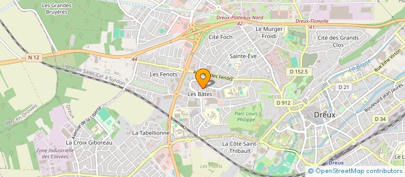 localisation de l'entreprise ADELE à DREUX