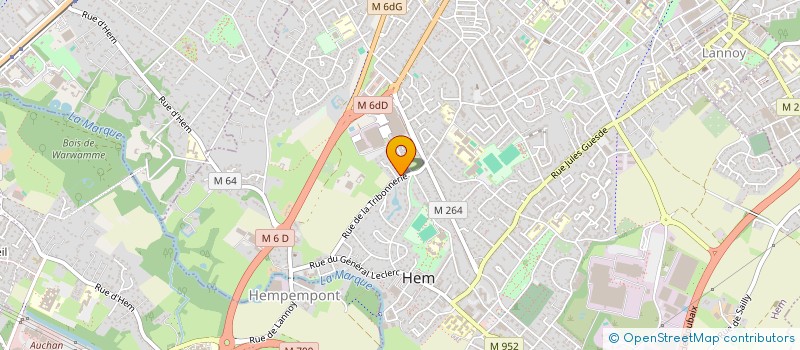 localisation de l'entreprise ADELE B  HEM