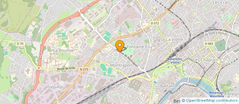 localisation de l'entreprise ADELE IMAGERIE  BESANCON