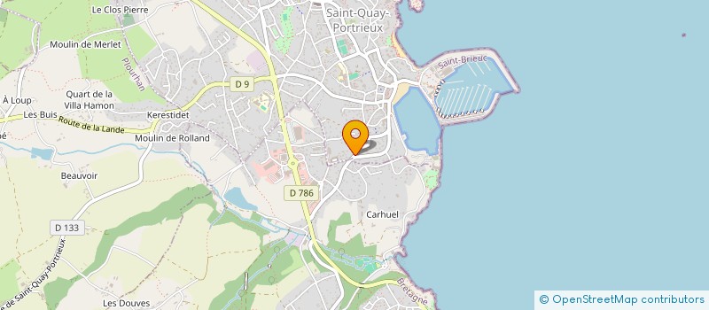 localisation de l'entreprise ADELE INVEST  SAINT-QUAY-PORTRIEUX