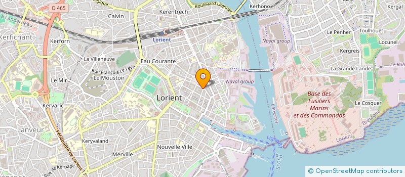 localisation de l'entreprise ADELE LE NAOUR FLEURISTE  LORIENT