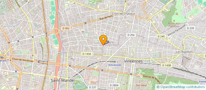 localisation de l'entreprise ADELE PAPER  MONTREUIL