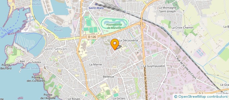 localisation de l'entreprise ADELE PRODUCTIONS  SAINT-MALO