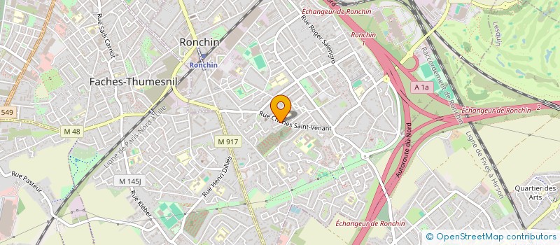 localisation de l'entreprise ADELE Z  RONCHIN