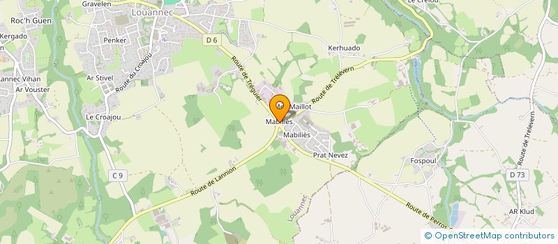 localisation de l'entreprise ADELEC à LOUANNEC