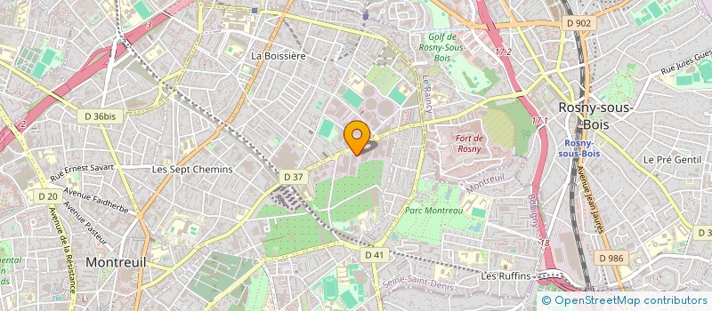 localisation de l'entreprise ADELEC DELTA à MONTREUIL