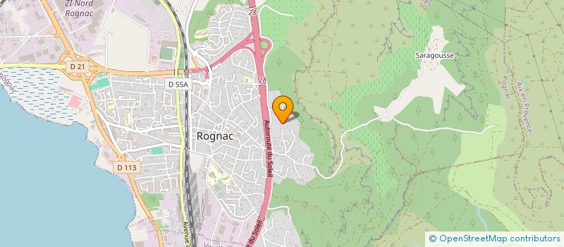 localisation de l'entreprise ADELIA  ROGNAC