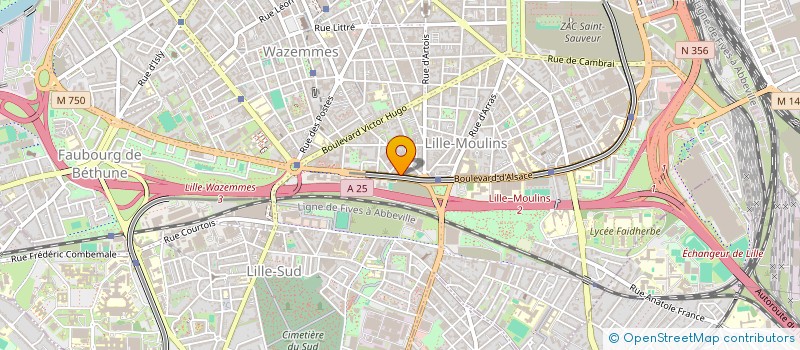 localisation de l'entreprise ADELIA NATURE à LILLE