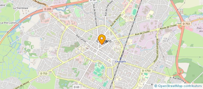 localisation de l'entreprise ADELICE  CHALLANS