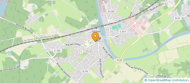 localisation de l'entreprise ADELICE  LA SUZE-SUR-SARTHE