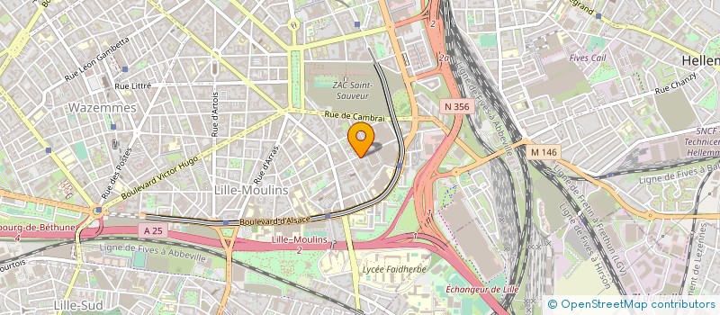 localisation de l'entreprise ADELICOM à LILLE