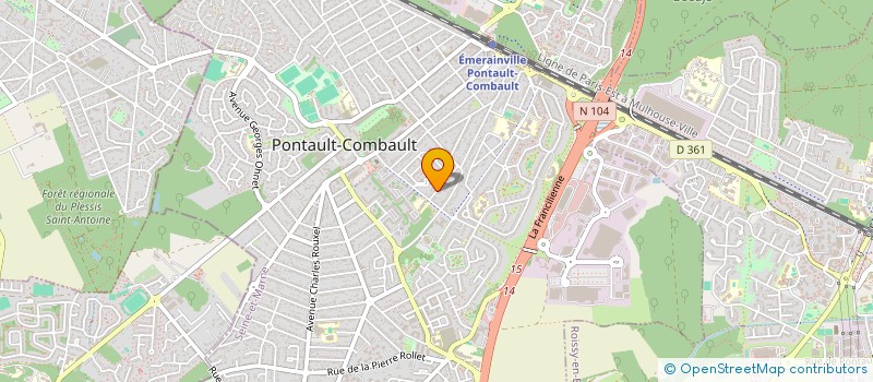 localisation de l'entreprise ADELIE à PONTAULT-COMBAULT
