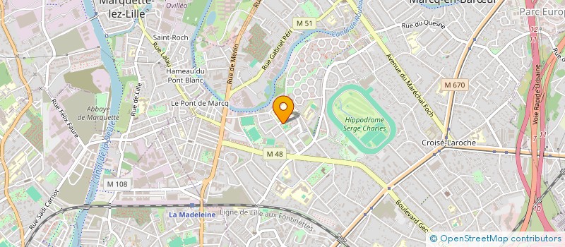 localisation de l'entreprise ADELIE à MARCQ-EN-BARŒUL