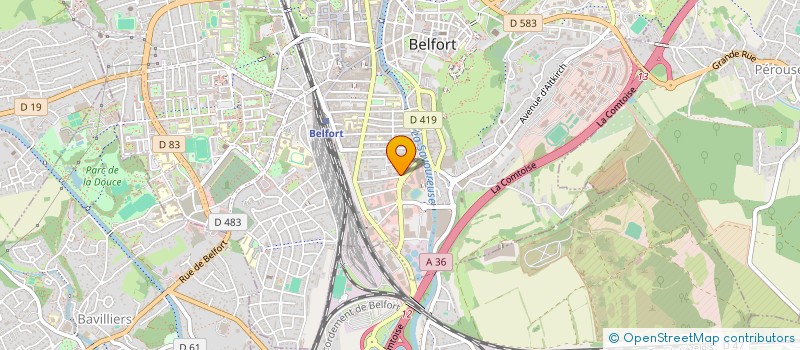 localisation de l'entreprise ADELIE à BELFORT
