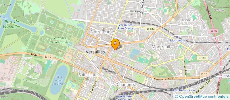 localisation de l'entreprise ADELIE VOYAGES à VERSAILLES