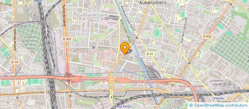 localisation de l'entreprise ADELIN MOD  AUBERVILLIERS