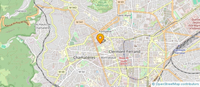 localisation de l'entreprise ADELINE 27  CLERMONT-FERRAND