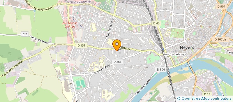 localisation de l'entreprise ADELINE à NEVERS