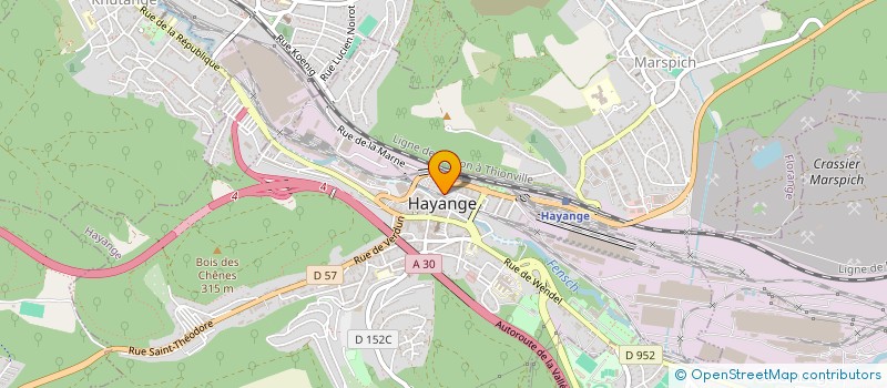 localisation de l'entreprise ADELINE  HAYANGE